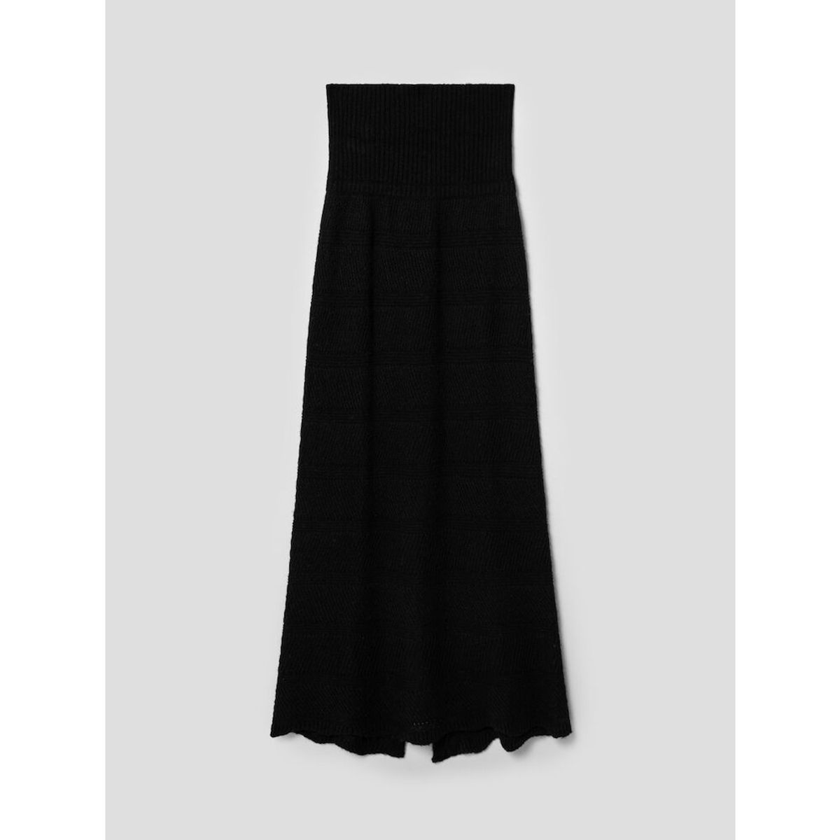 앙개(ANGGAE) Alpaca Blend Long Knit Skirt  Black