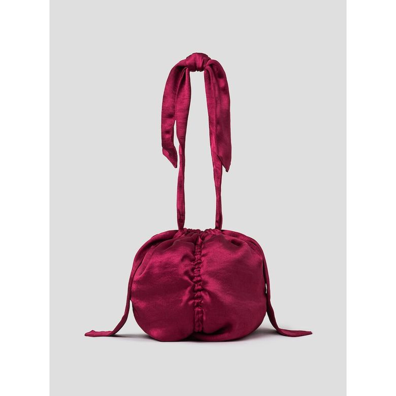 Satin Mini Ball Bag  Pink