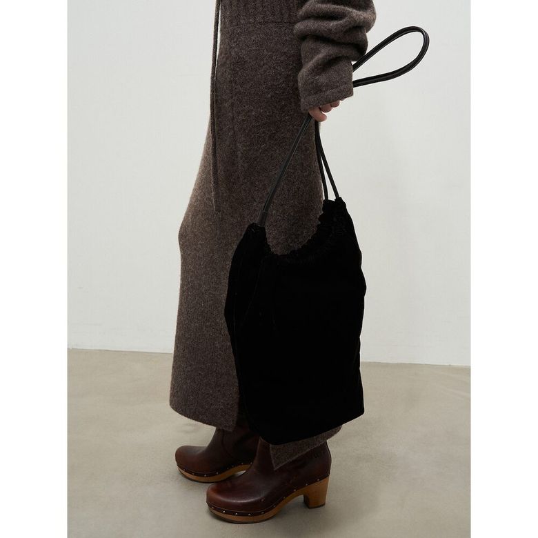 Velvet Shoulder Bag  Brown