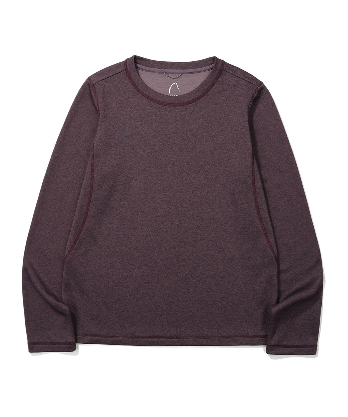 시에라디자인(SIERRA DESIGNS) W) 시에라(SIERRA) 하프돔 로고 긴팔 티셔츠 BURGUNDY