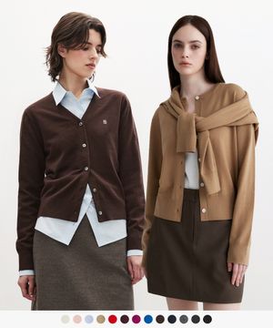 (우먼)울 워셔블 가디건 - 15 COLOR