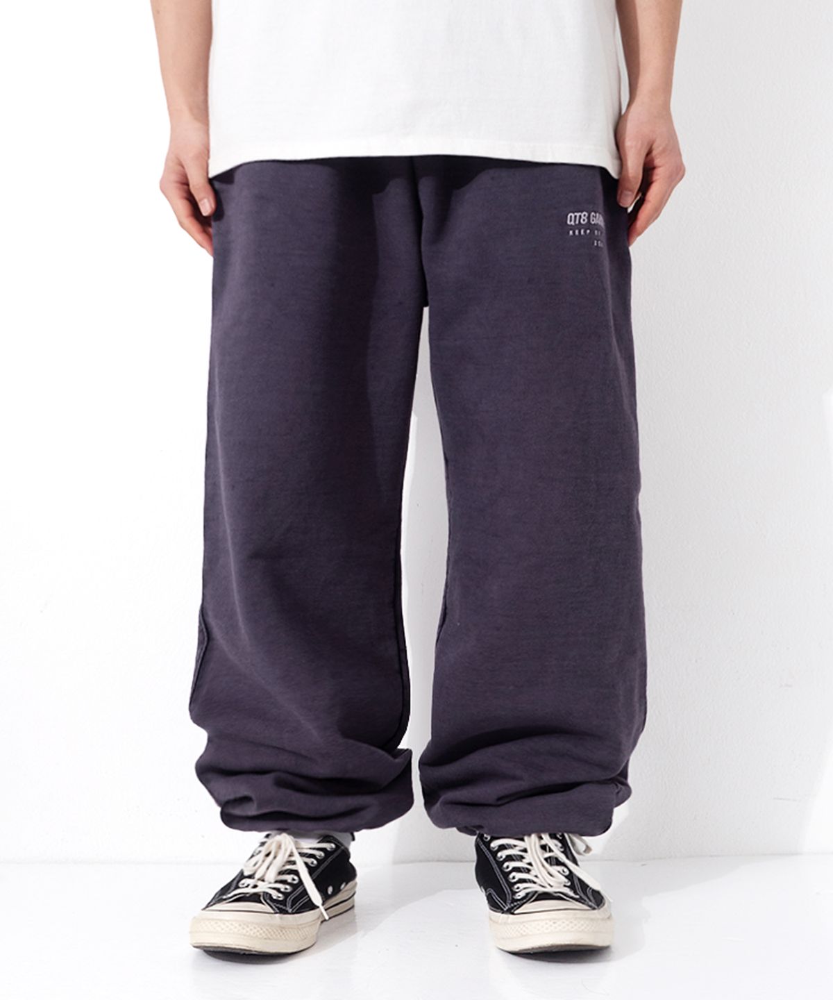 큐티에잇 가먼츠(QT8 GARMENTS) OC String Washed Sweatpants (Navy)