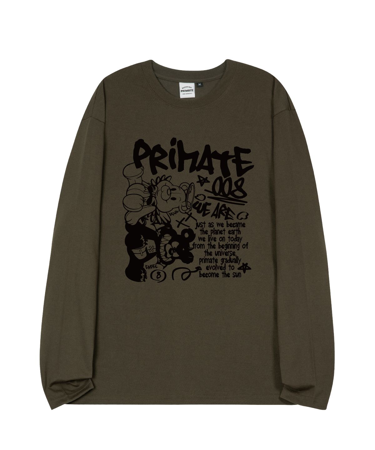 프라임에이트(PRIMATE) ANGELDEM 오버핏 롱 슬리브 4 COLORS