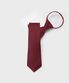와인 솔리드 지퍼 넥타이 MNZ001WI
