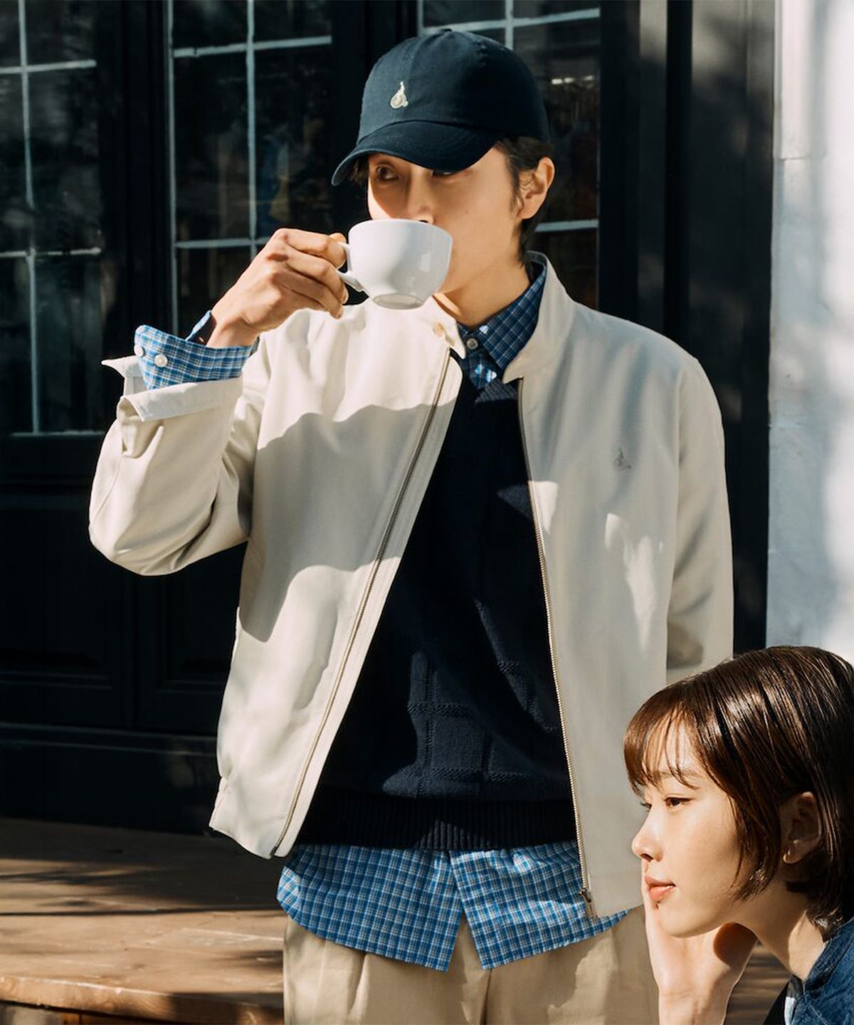 빈폴 멘(BEANPOLE MEN) [Essential] 해링턴 재킷  아이보리 (BC5139E010)