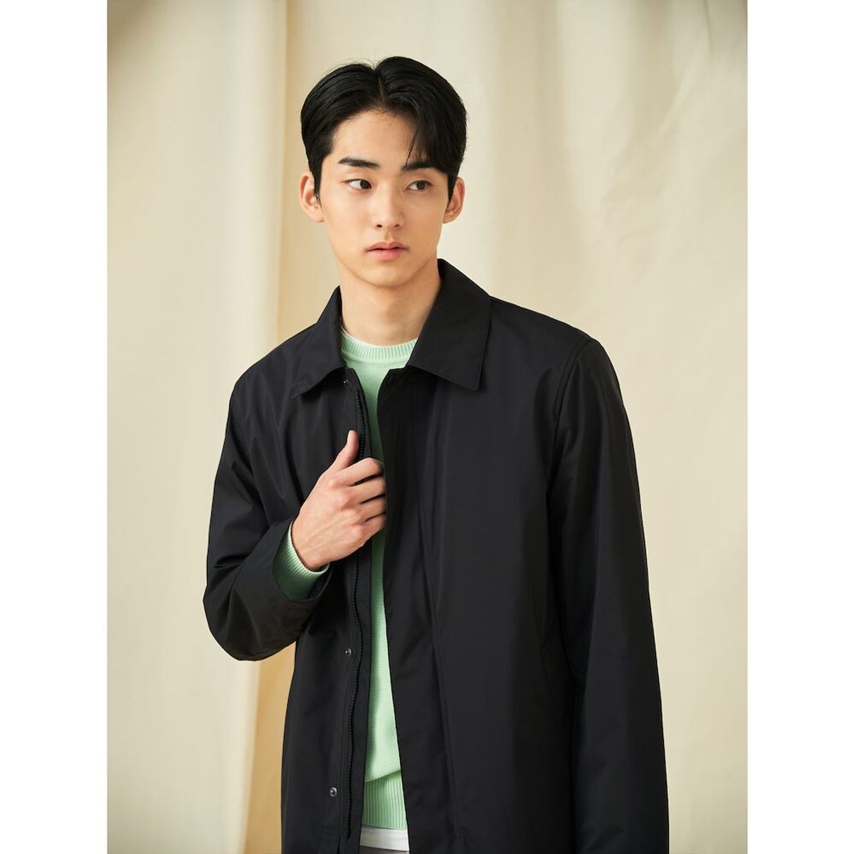 빈폴 멘(BEANPOLE MEN) 헤리티지 테크 카코트  블랙
