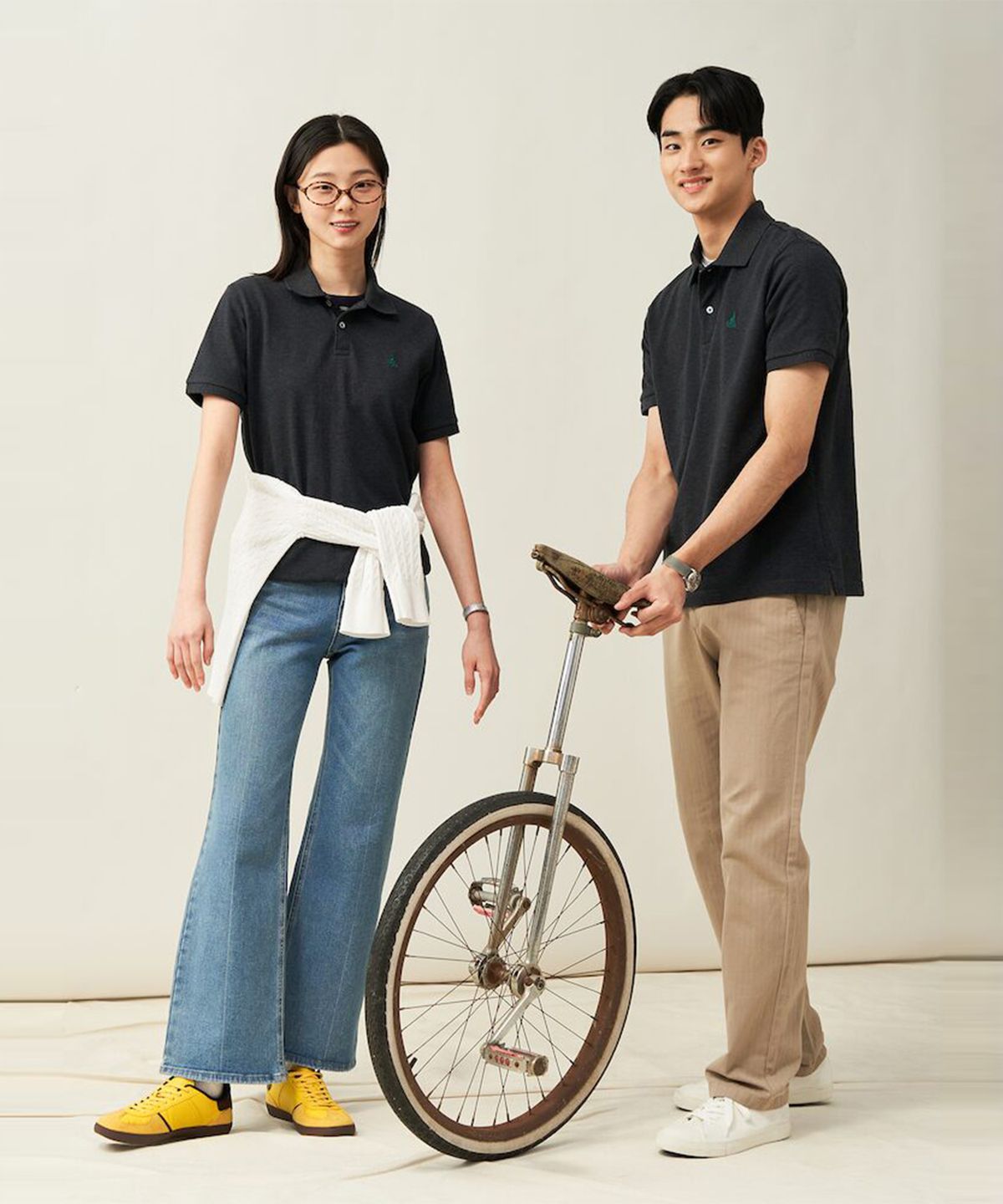 빈폴 멘(BEANPOLE MEN) [Essential] 남녀공용 수피마 코튼 피케 티셔츠  애쉬 (BC5242E114)