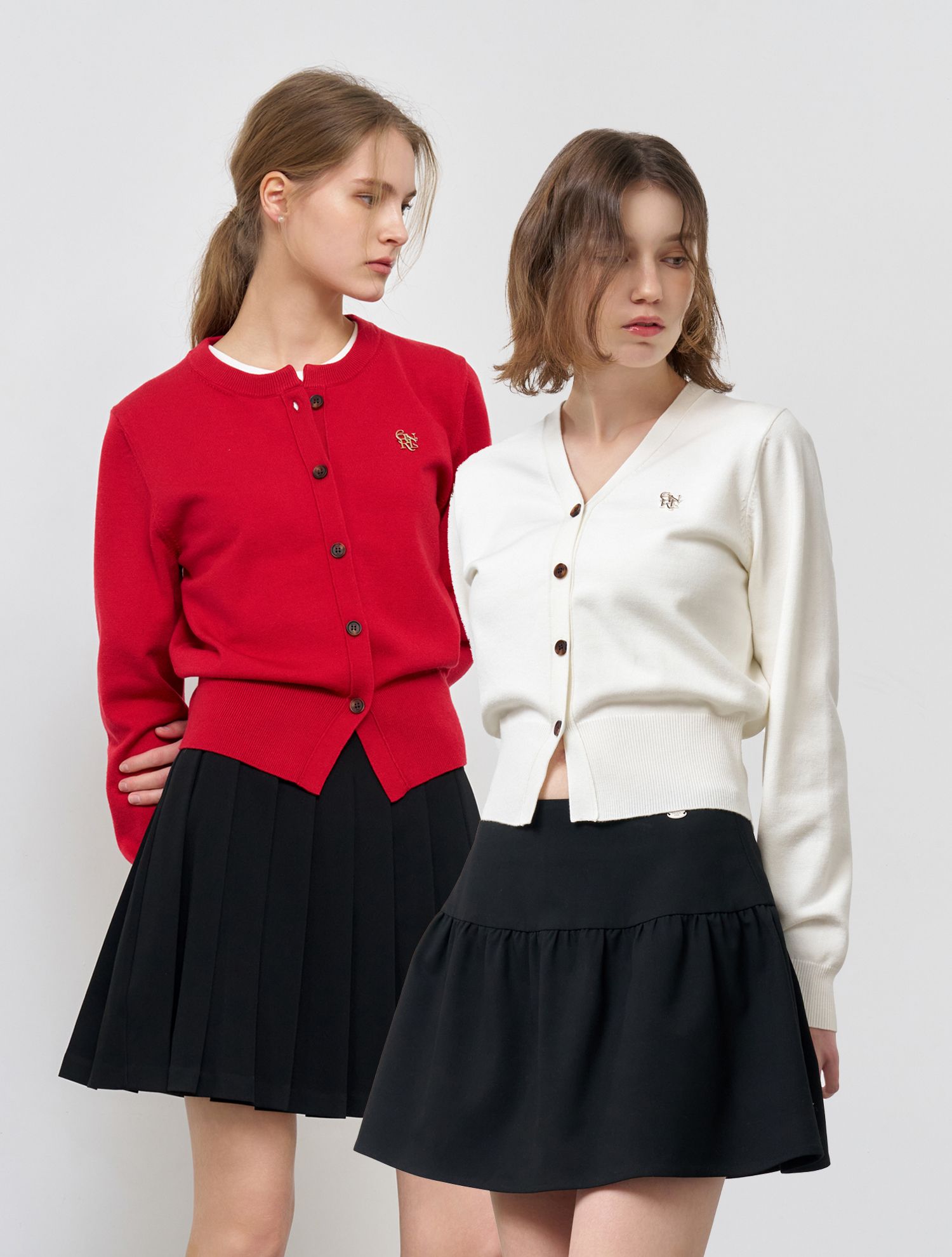 MUSINSA公式 | GENERAL IDEA Essential Cardigan 2TYPE [SET]