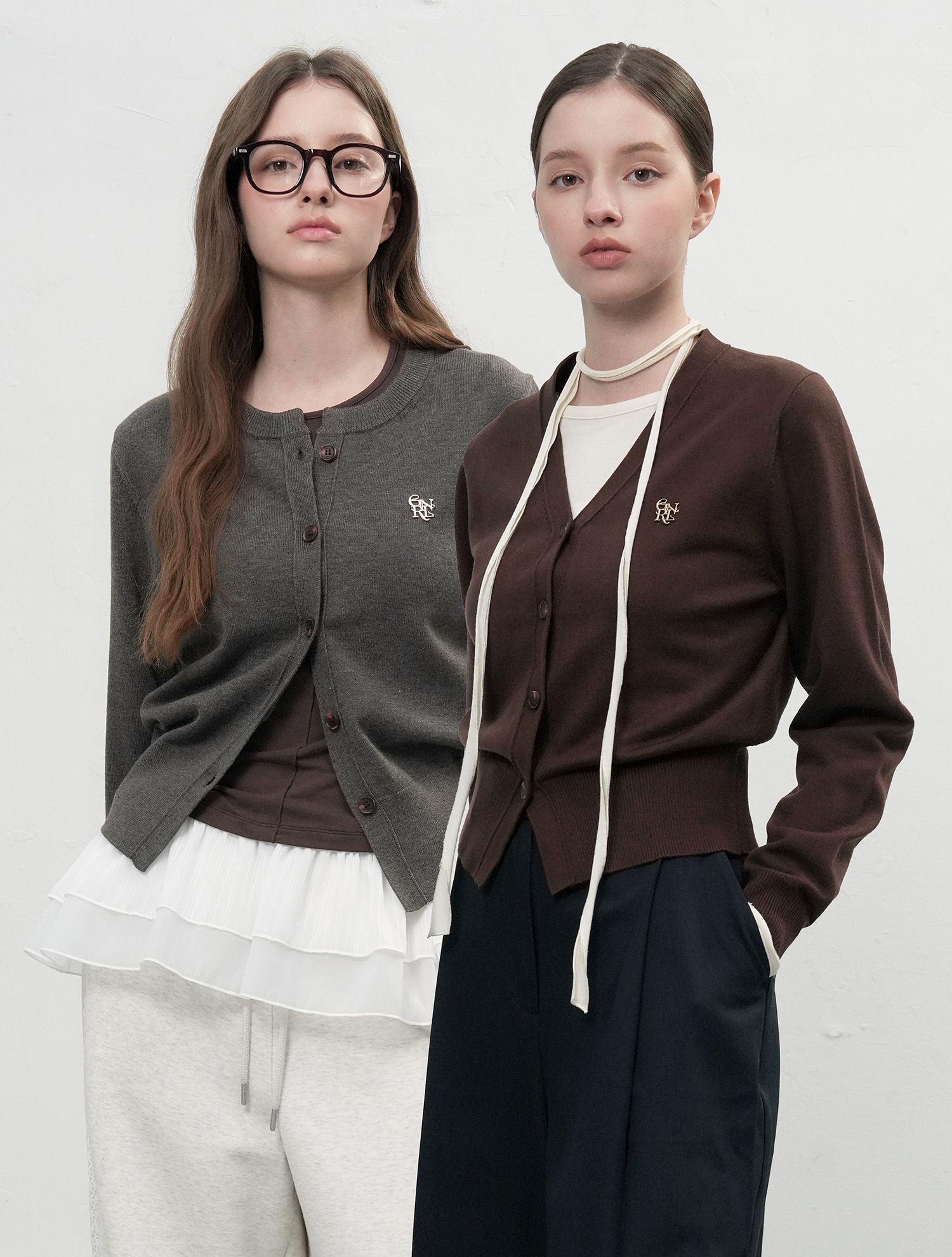 MUSINSA公式 | GENERAL IDEA Essential Cardigan 2TYPE [SET]