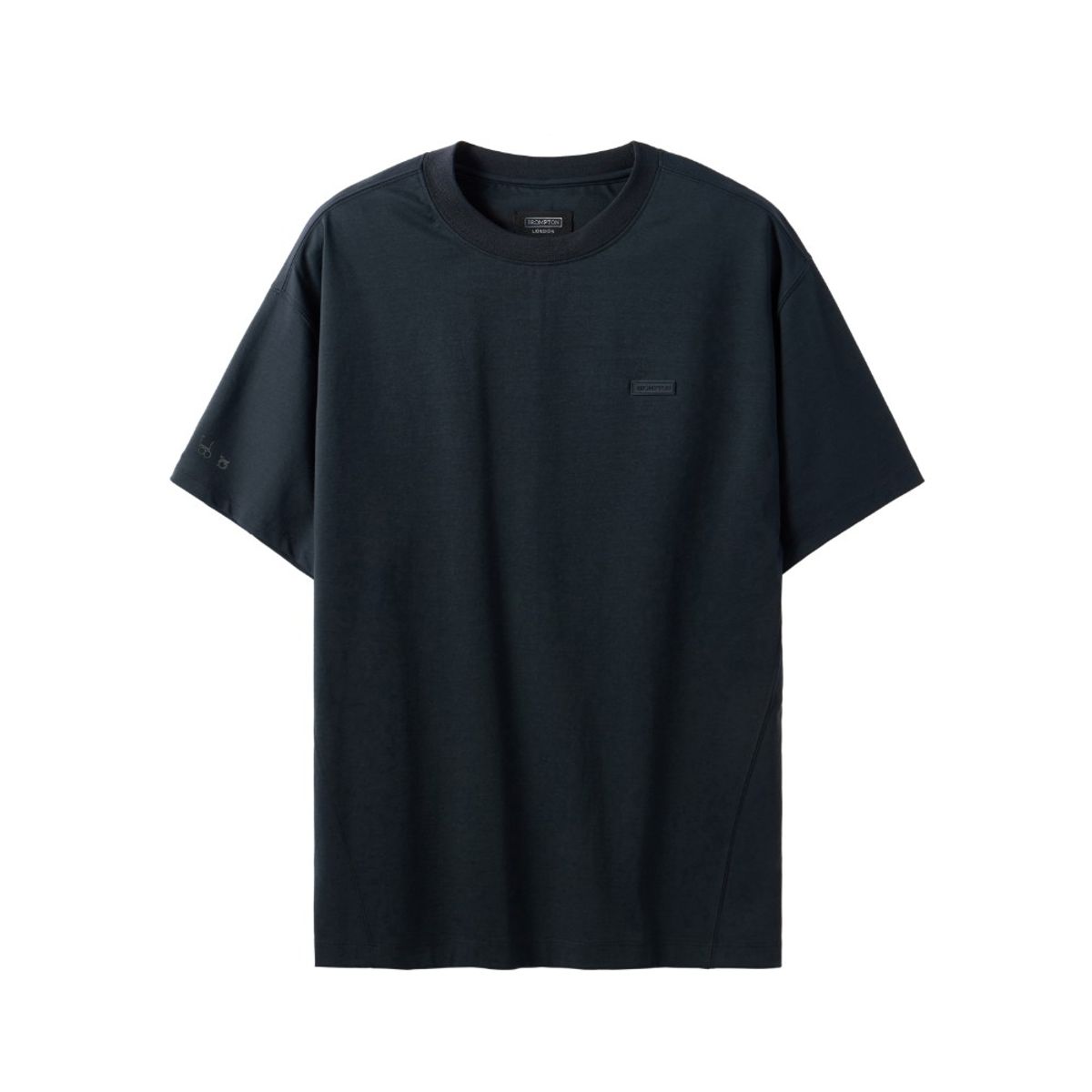 브롬톤 런던(BROMPTON LONDON) SUFIMA ROUND T-SHIRT - BLACK (P252MTS130)