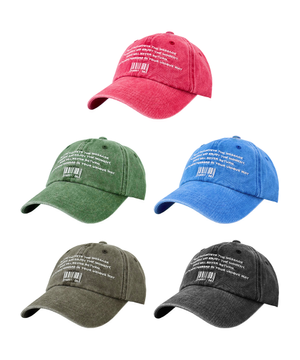 (2pack) 코드 레터링 워싱 볼캡