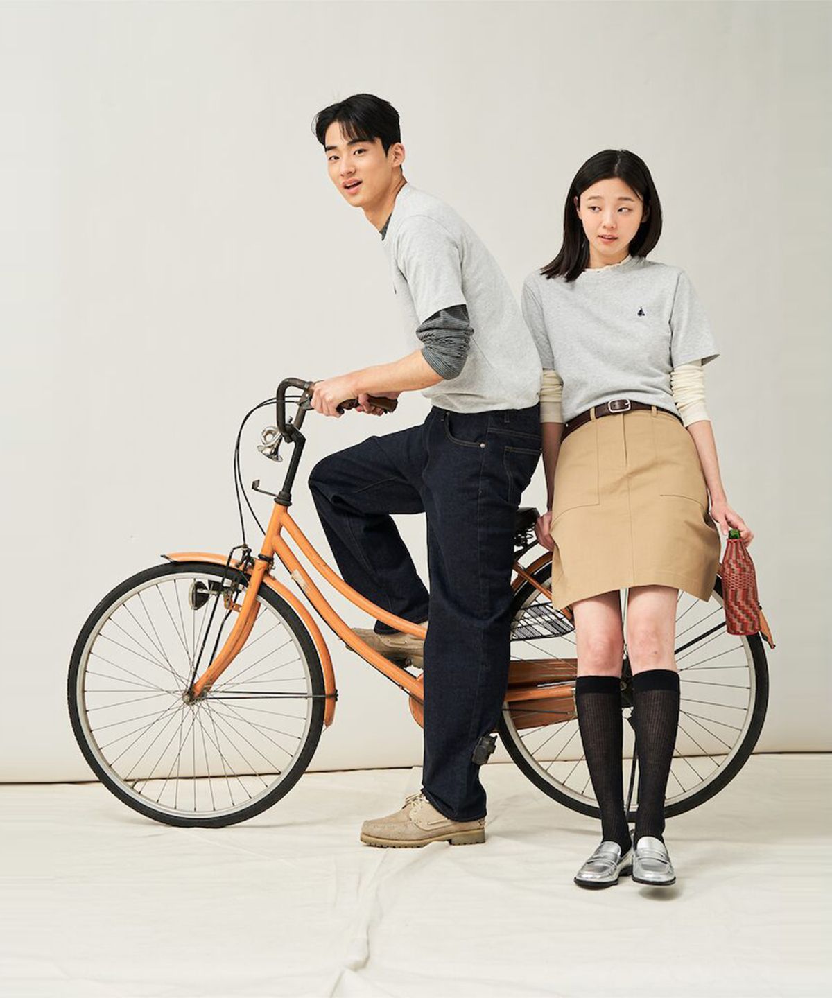 빈폴 멘(BEANPOLE MEN) [Essential] 수피마 코튼 라운드넥 티셔츠  라이트 그레이 (BC5242E122)