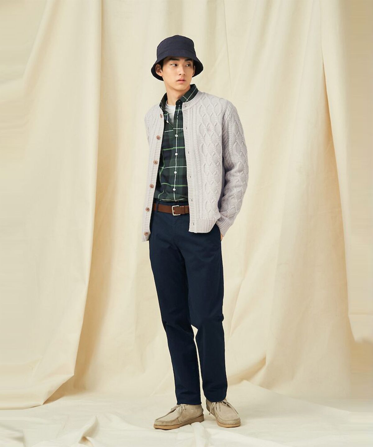 빈폴 멘(BEANPOLE MEN) [Essential]봄 치노 슬림 팬츠  네이비 (BC5121E01R)