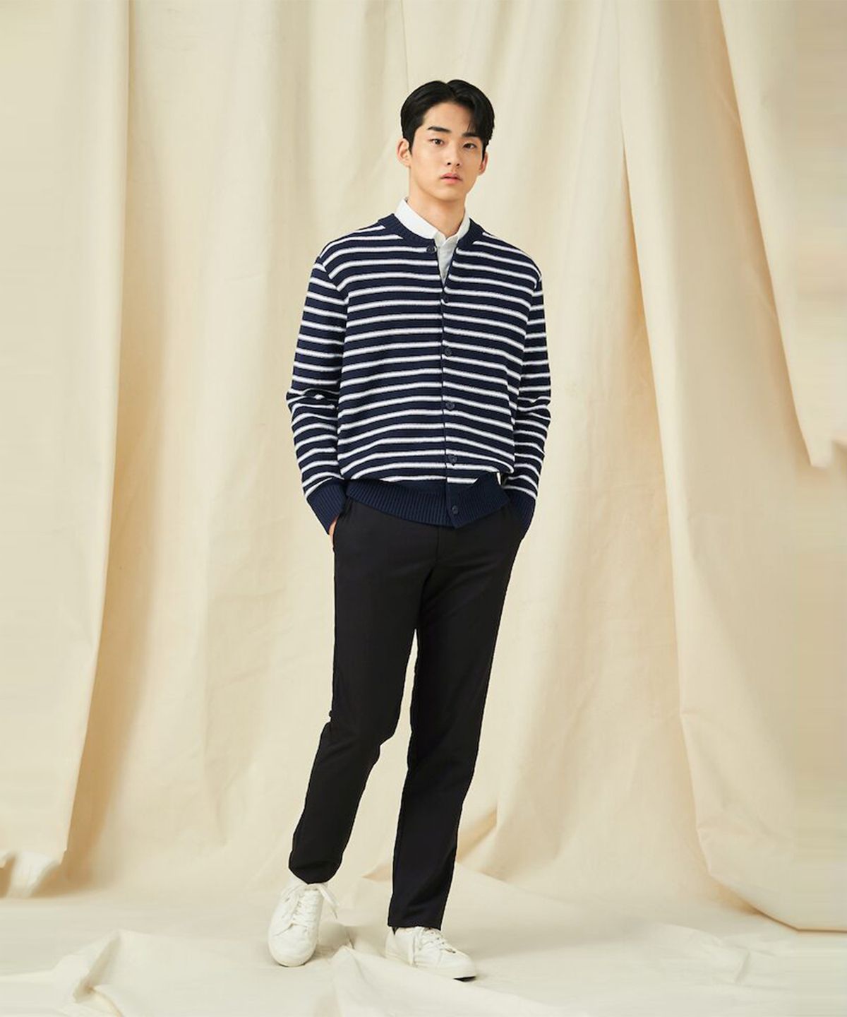 빈폴 멘(BEANPOLE MEN) 봄 슬림 슬랙스  블랙 (BC5121C175)