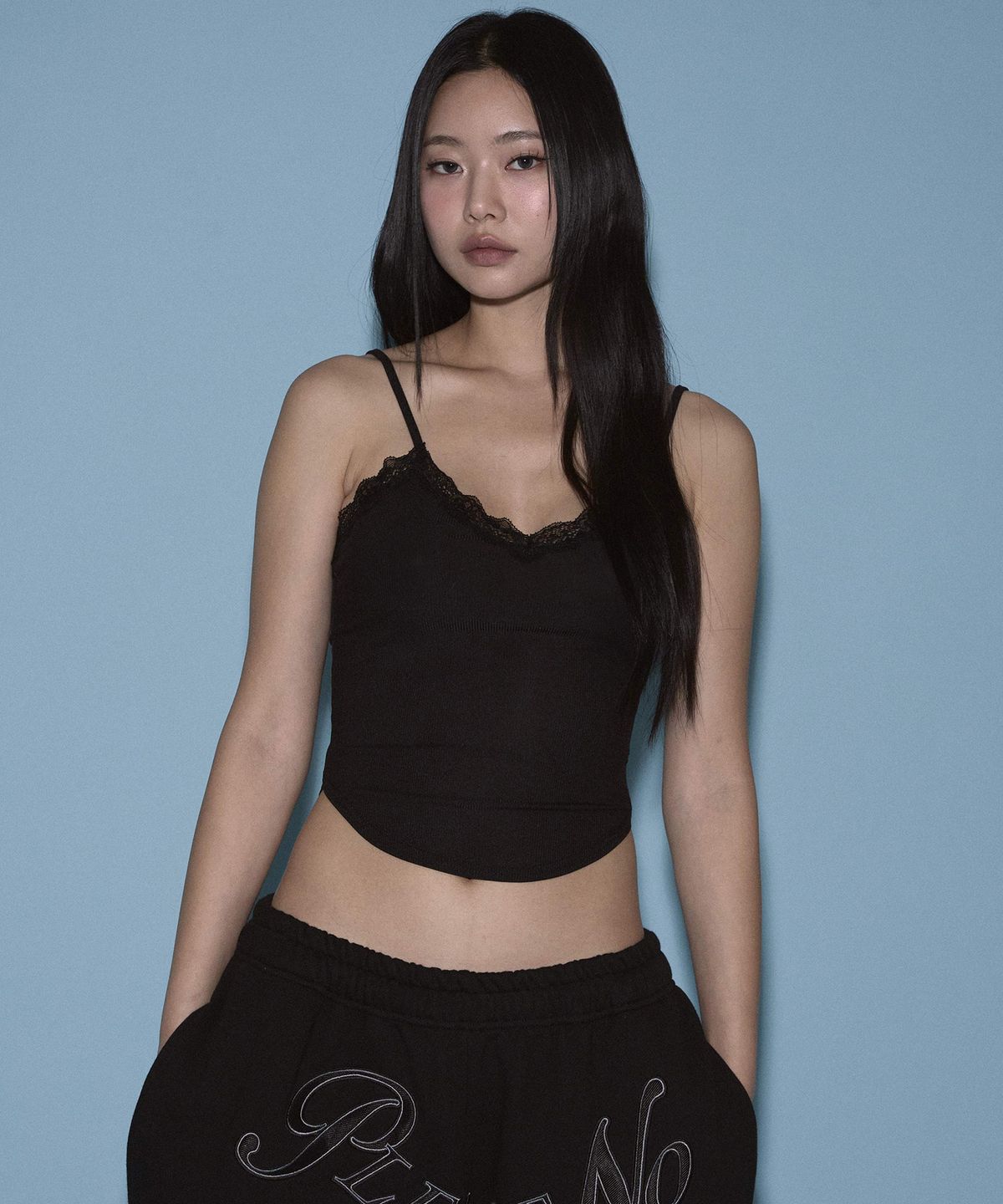 플리즈노팔로우(PLEASENOFOLLOW) Flora lace top (Black)