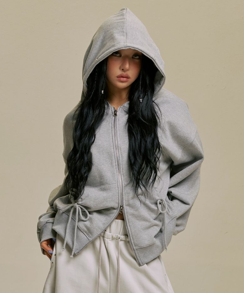 STAR WING HOOD ZIP-UP_GY