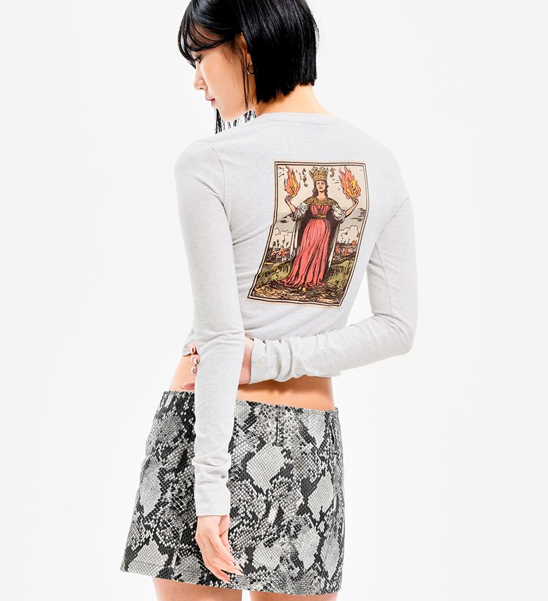 QUEEN TAROT LONG SLEEVE L.M/GREY