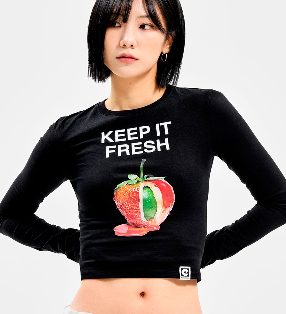 엑스트라오디너리(EXTRAORDINARY) KEEP IT FRESH LONG SLEEVE BLACK