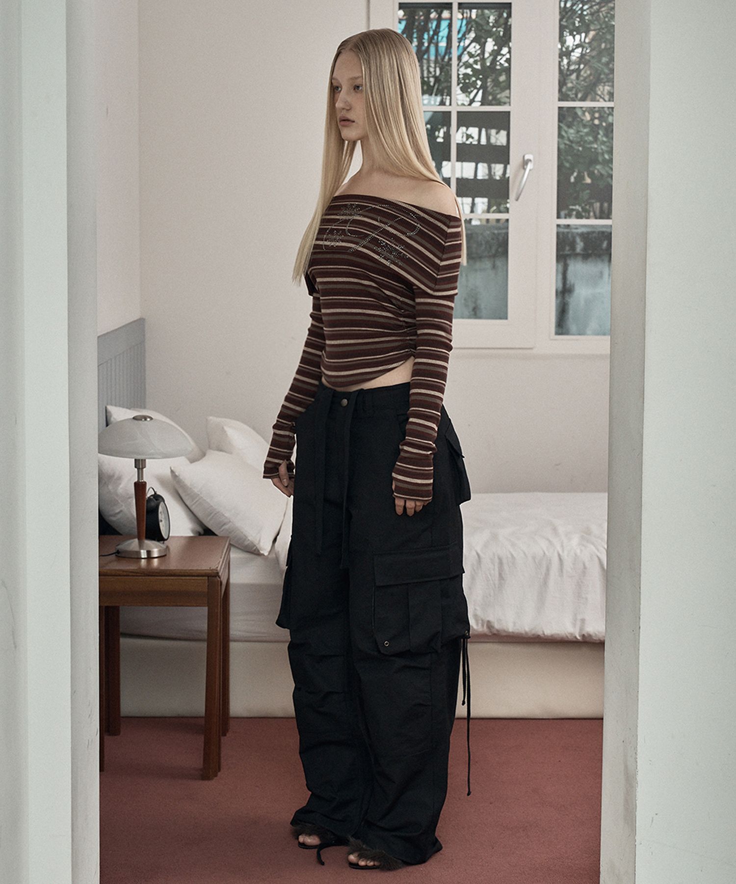 PLEASENOFOLLOW ■ Tex Wide Work Pants Tex Wide Work Pants - 플리즈노팔로우