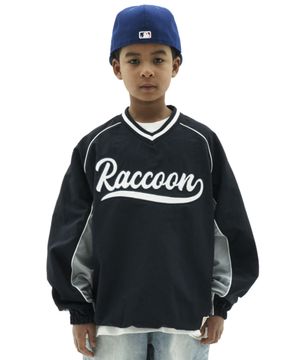 라쿠 브이넥 윈드브레이커 (다크네이비)