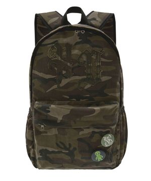 HD 로고 아플리케 백팩 카모