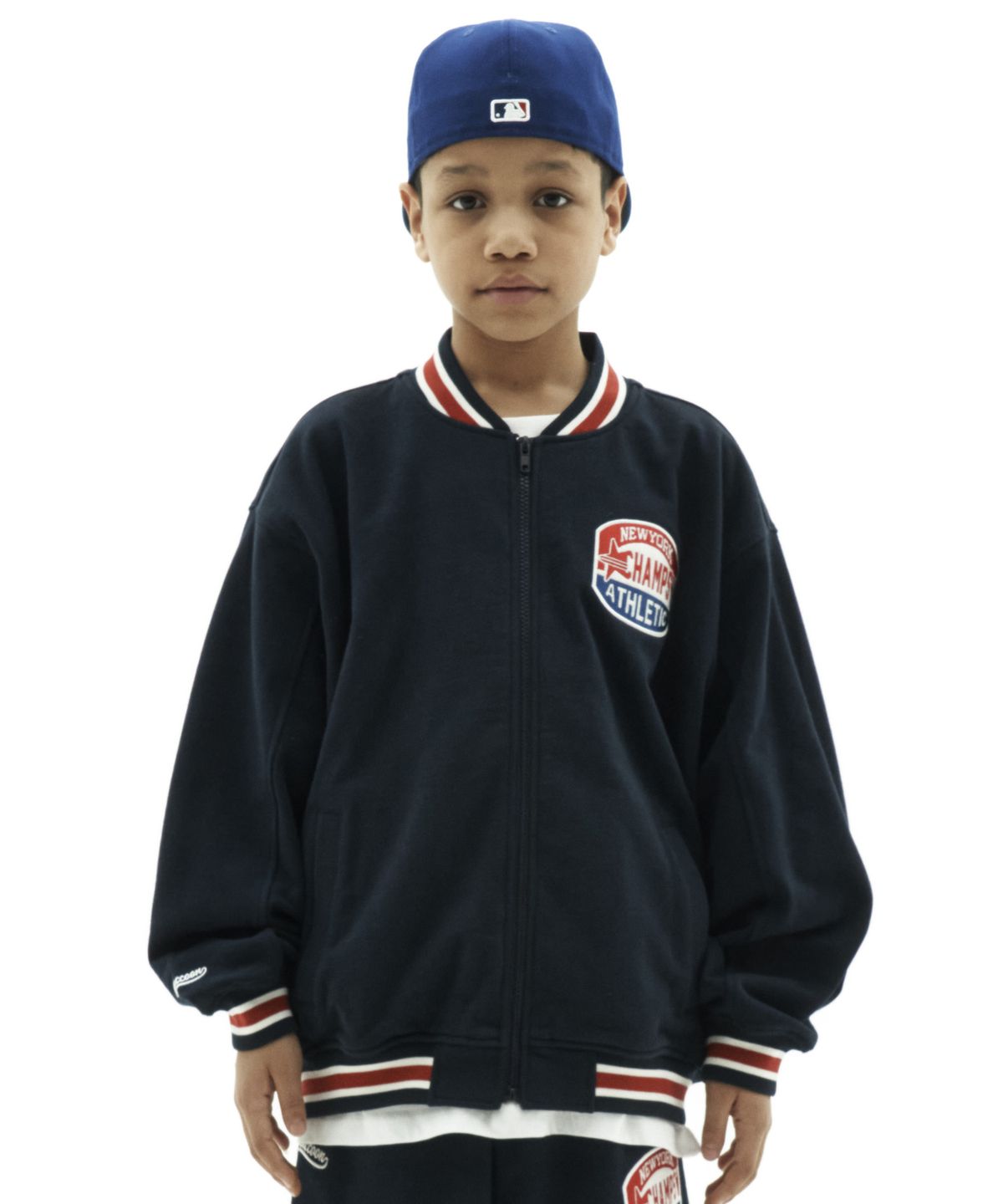 테이크이지 키즈(TAKEASY KIDS) 자이언트핏 챔스 스웻 저지 (네이비)