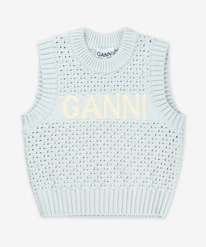 텍스처드 코튼 포인텔레 베스트 - 일루젼 블루 / K2348628