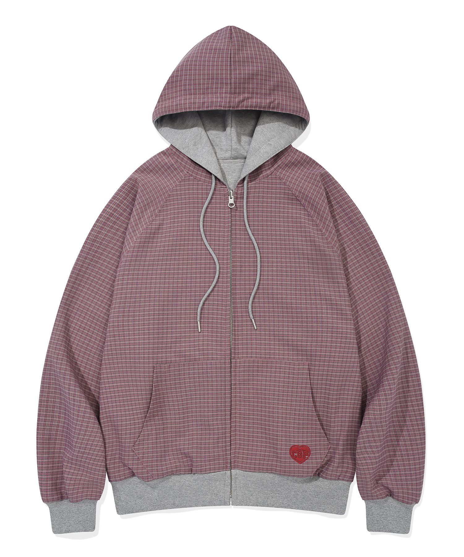 [CODEGRAPHY]★25SS★韓国人気★REVERSIBLE CHECK HOODIE MUSINSA | Codegraphy Reversible Check Hoodie_Pink