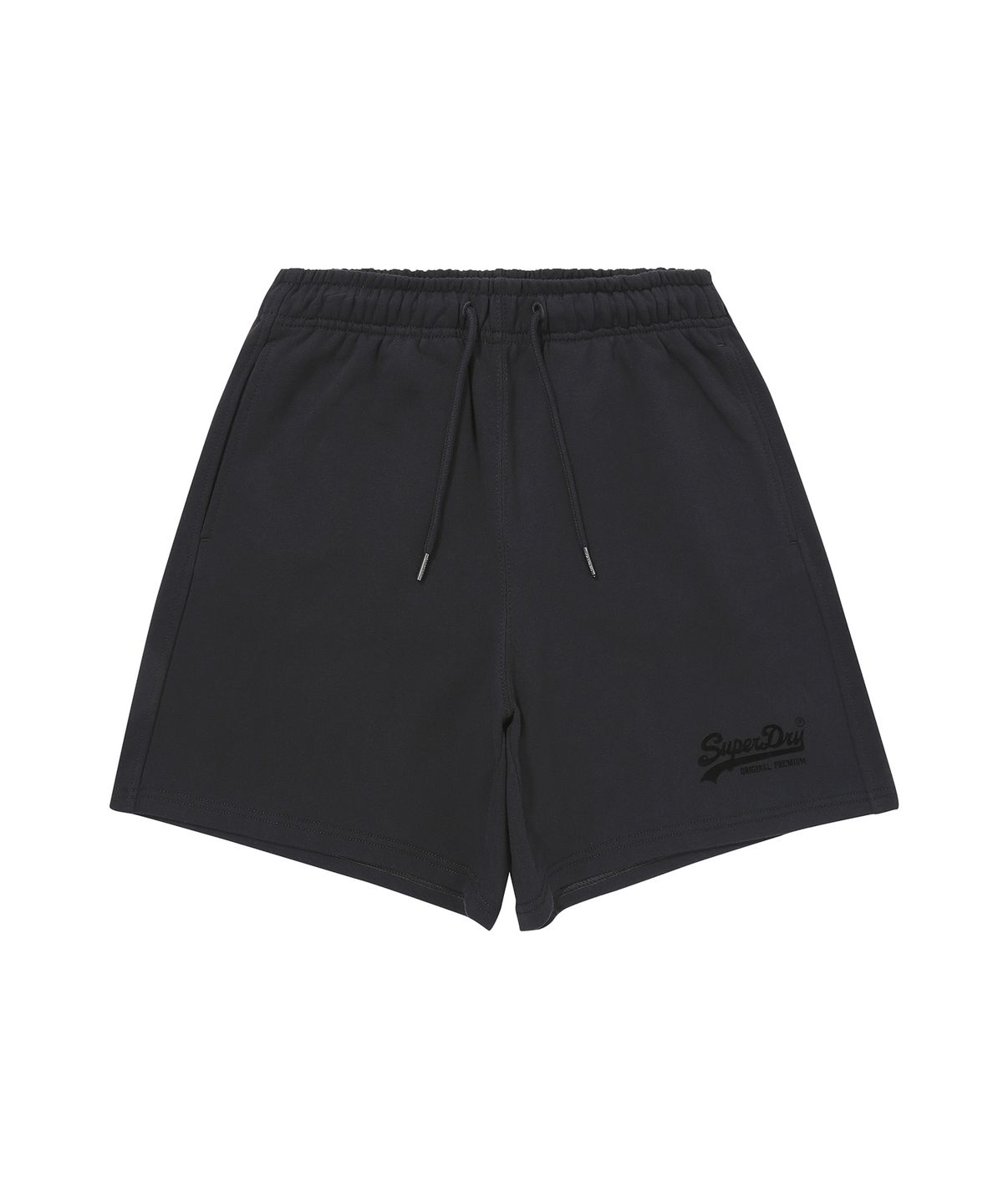 슈퍼드라이(SUPERDRY) W 빈티지 로고 스웨트 쇼츠 블랙