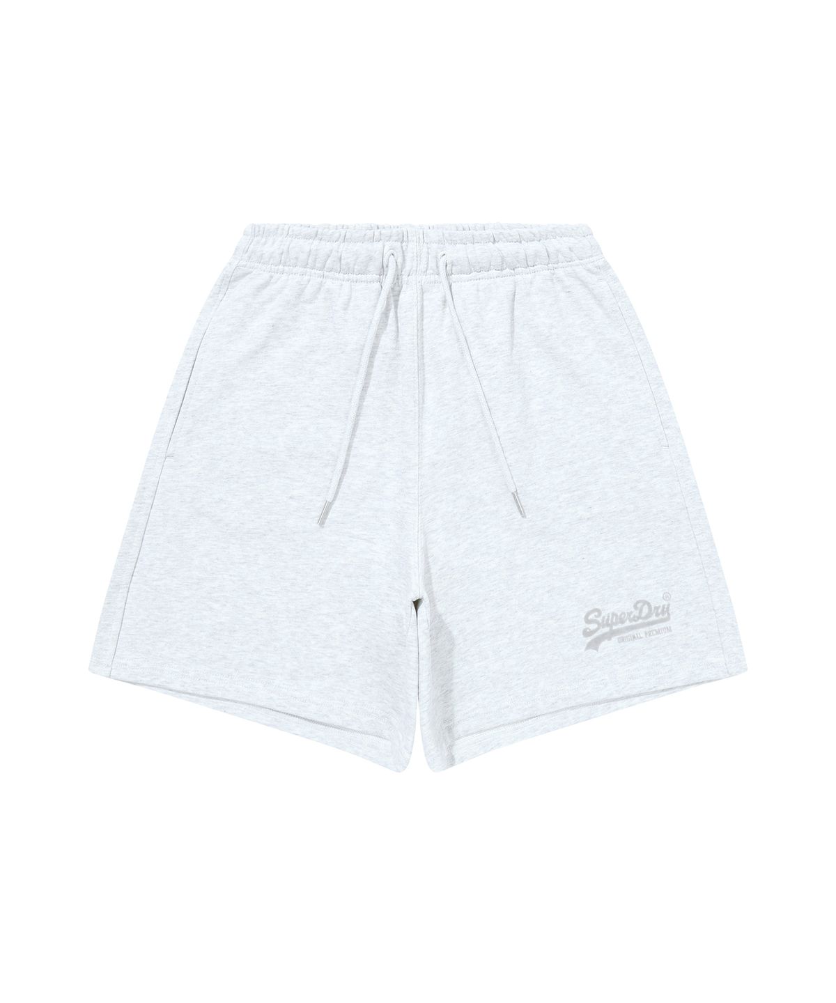 슈퍼드라이(SUPERDRY) W 빈티지 로고 스웨트 쇼츠 라이트 그레이