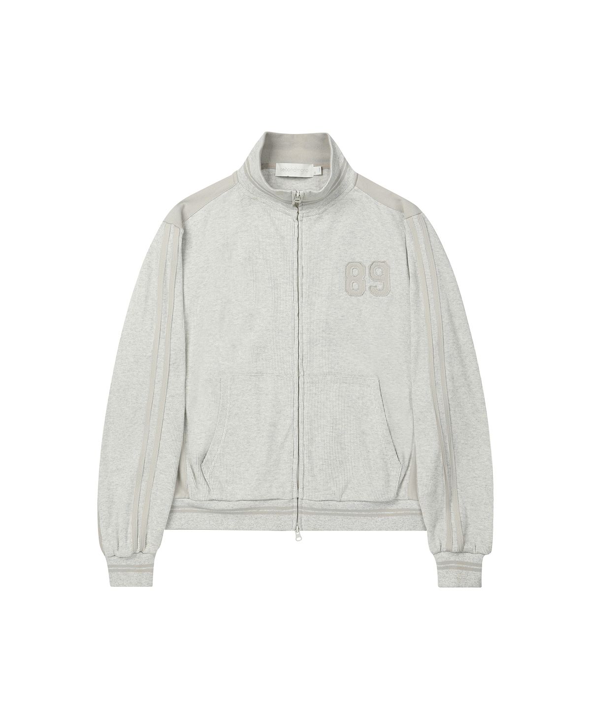 세컨모놀로그(SECONDMONO) Waffle Track Jacket [BEIGE]_SEJK022BEIGE