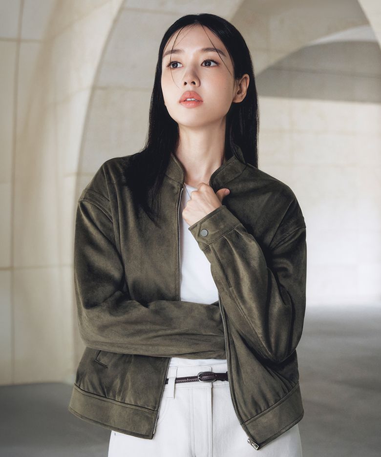 멜로우 FAUX스웨이드 점퍼