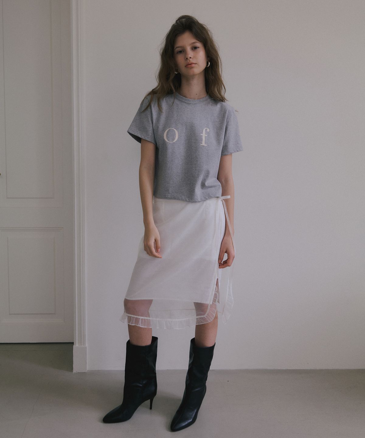 오버듀플레어(OVERDUEFLAIR) SHEER LAYERED WRAP SKIRT_WHITE