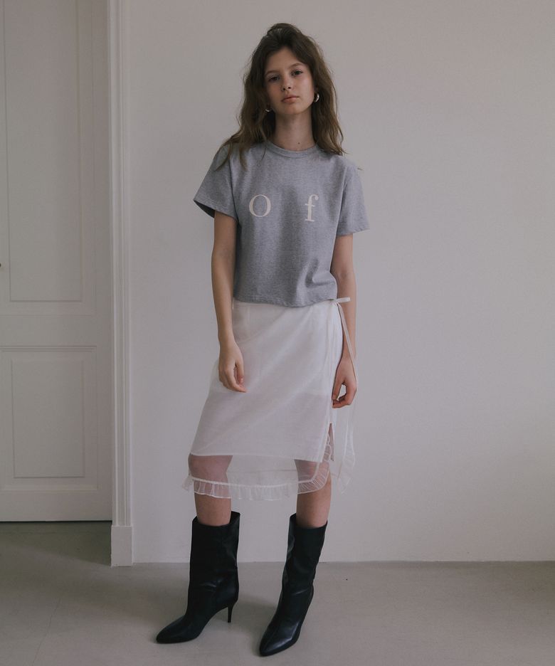 SHEER LAYERED WRAP SKIRT_WHITE