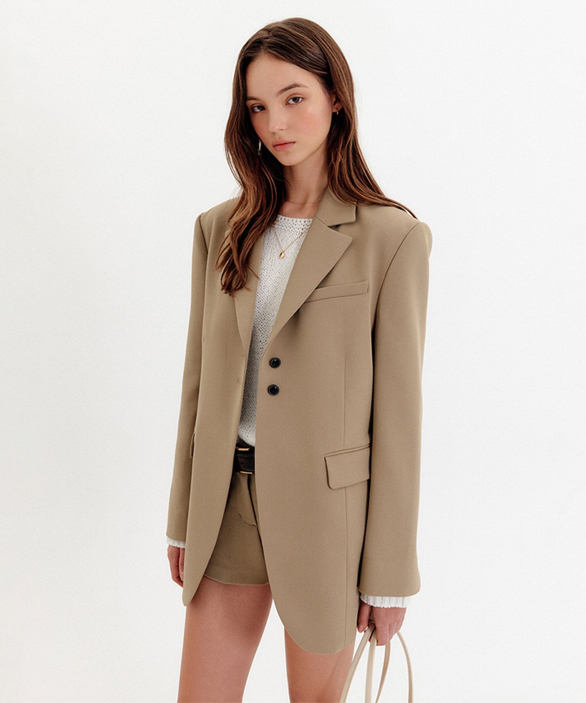 룩캐스트(LOOKAST) 니야 오버핏 싱글 자켓 / NIYA OVERFIT SINGLE JACKET_3colors