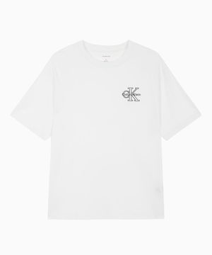 남성 릴렉스핏 모노그램 로고 반팔 티셔츠 4RAB821 YAA