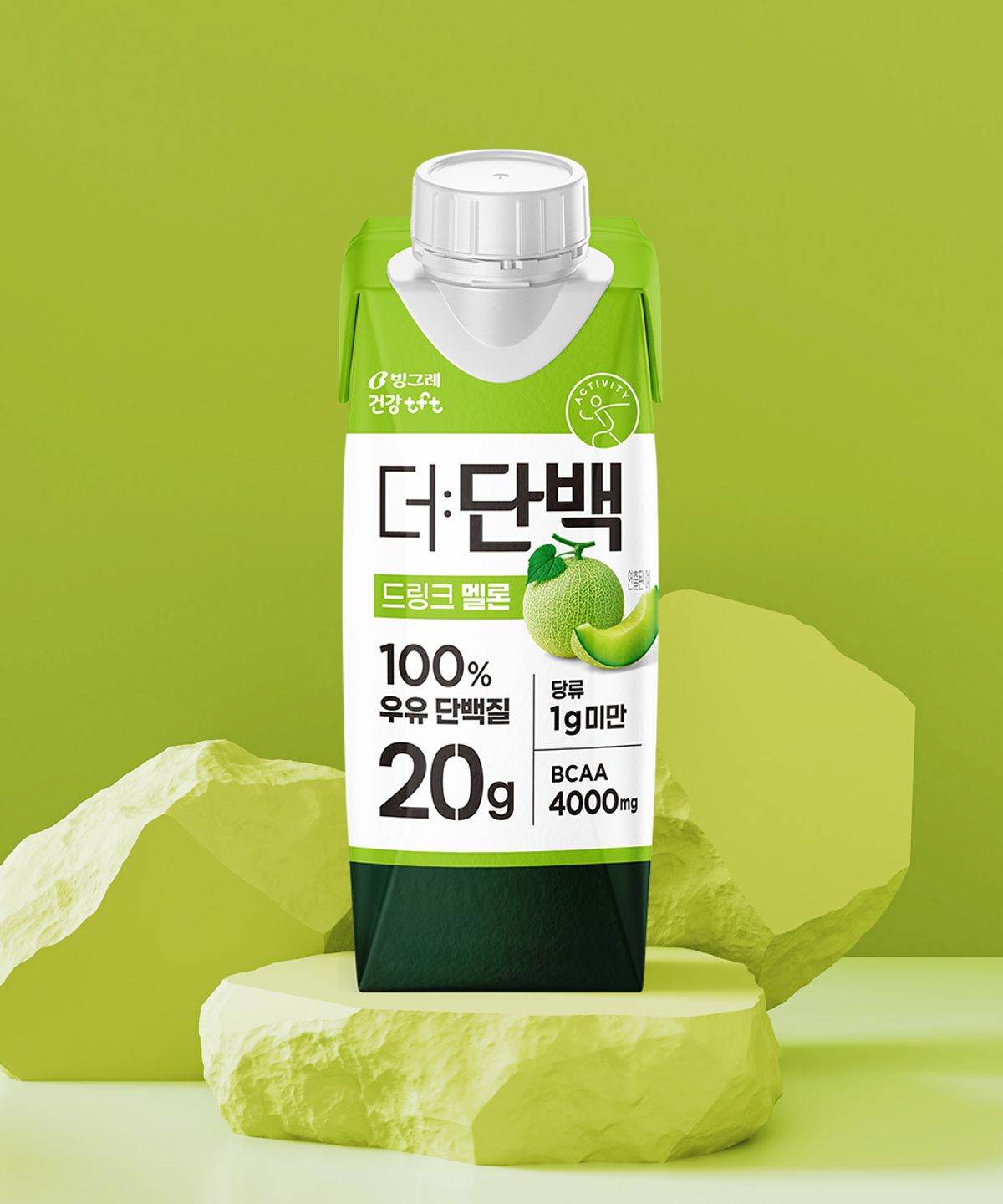 빙그레(BINGGRAE) 더단백 드링크 250ml 18팩 멜론