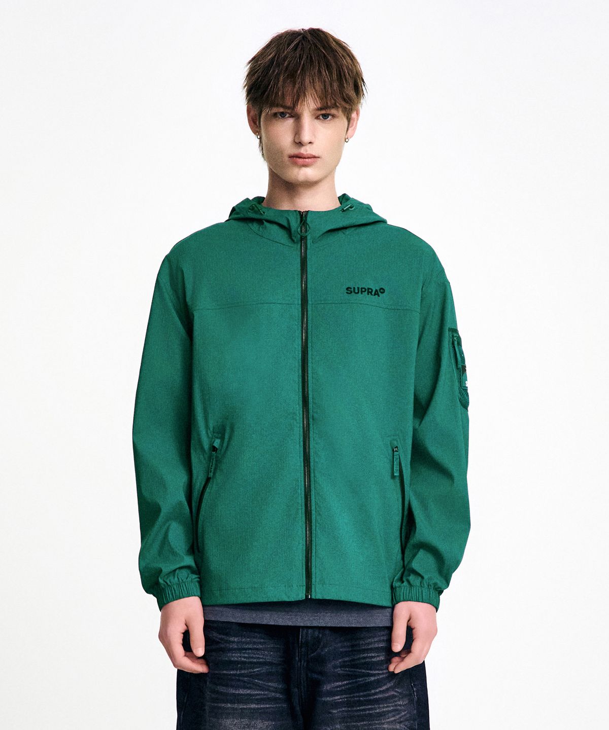 수프라(SUPRA) 메쉬포켓 포인트 바람막이(GREEN)