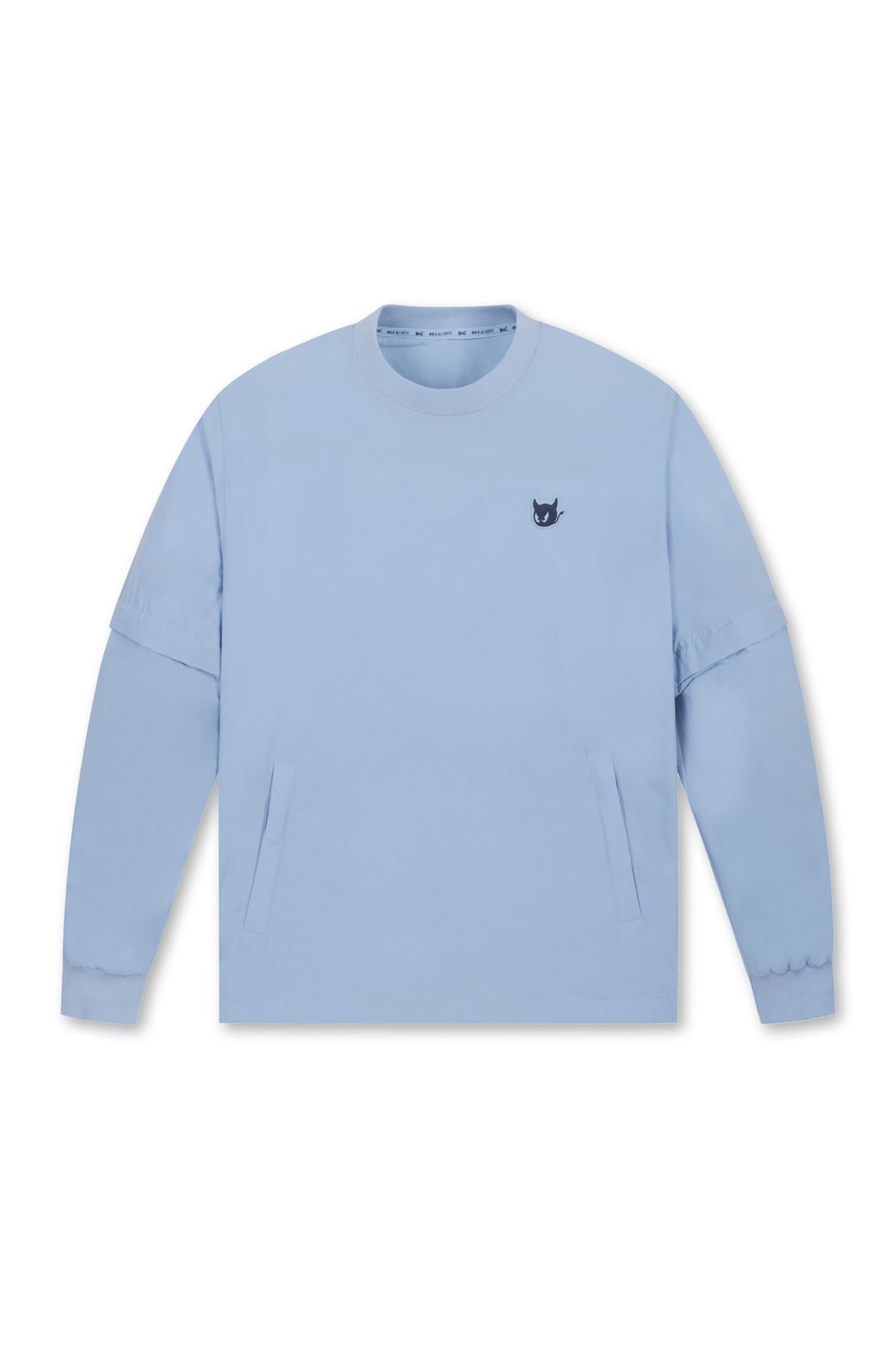 왁(WAAC) Men Athletic Detachable Sleeve Pullover_WTUAM25402LBX