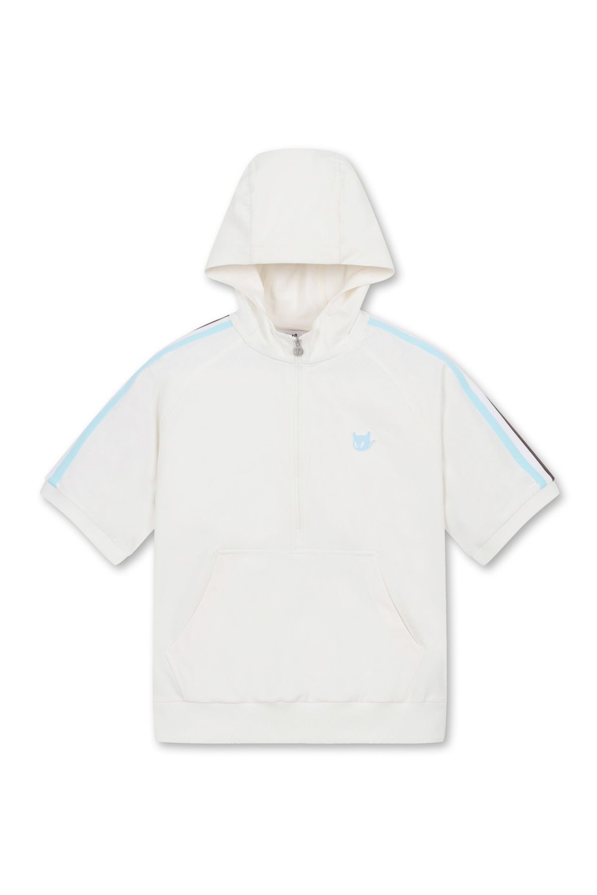 왁(WAAC) Women WAACKY Half Zip Hoodie_WWTCM25226IVX