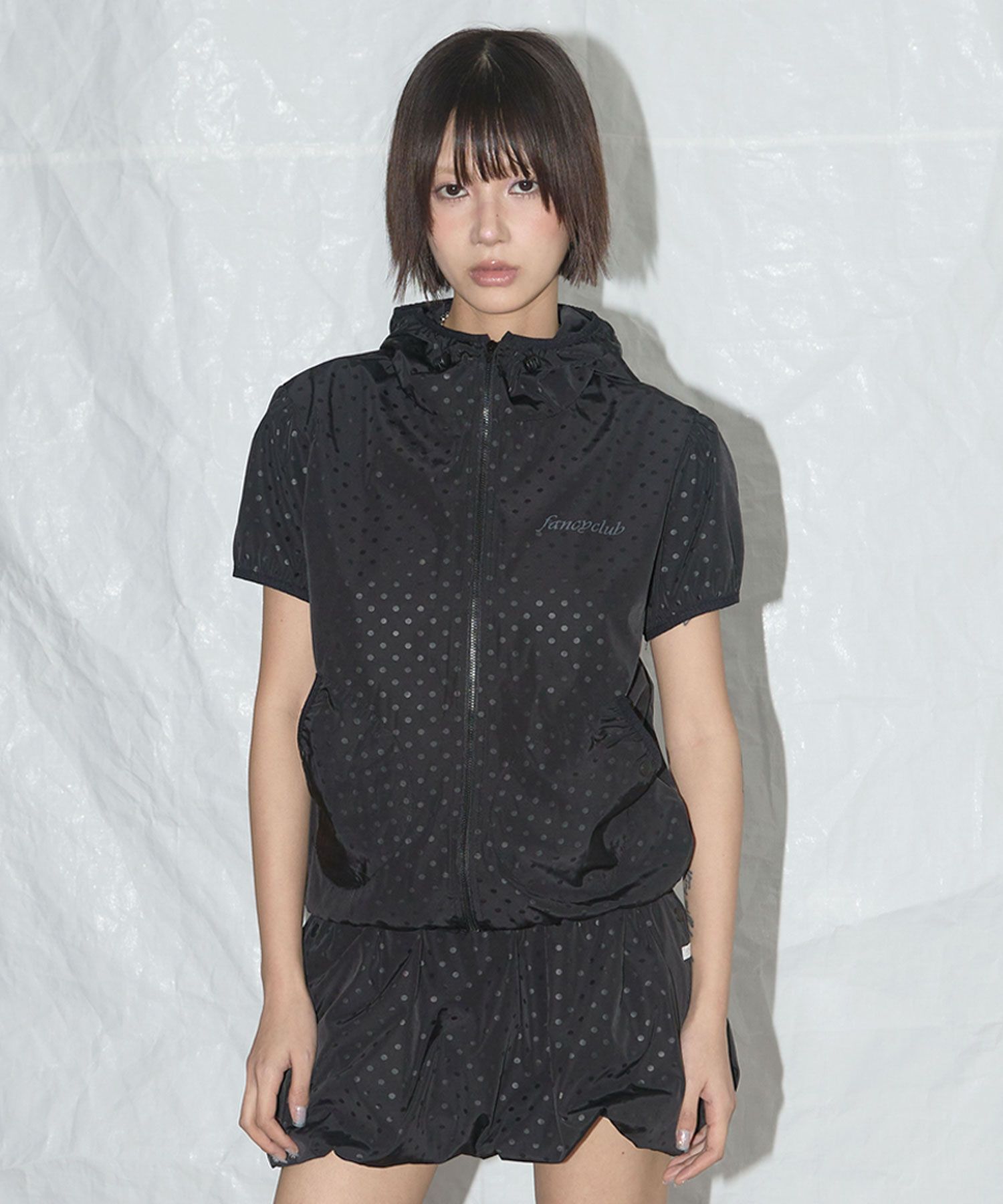 FANCY CLUB ■ Half Dot Windbreaker MUSINSA | FANCY CLUB Half Dot Windbreaker (BLACK)_F25QA966
