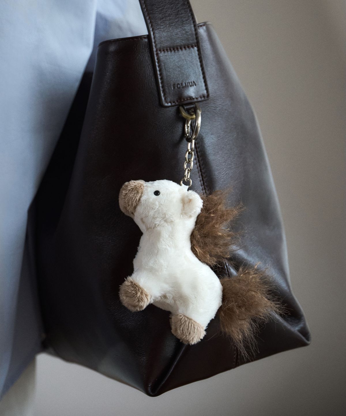 폴뉴아(FOLNUA) FOLLY KEYRING (BEIGE)