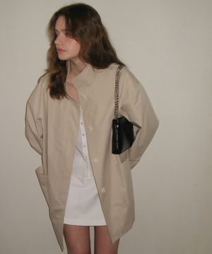 Breeze Half Trench Coat - Beige