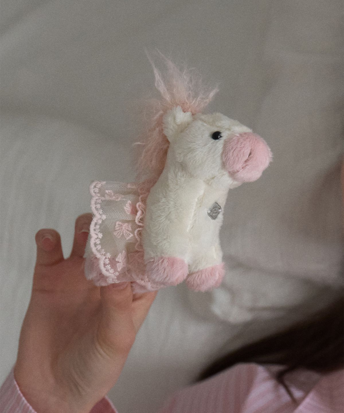 폴뉴아(FOLNUA) CANCAN FOLLY KEYRING (PINK)