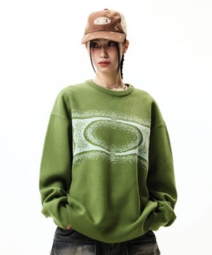 WORMHOLE NOISE KNIT GREEN