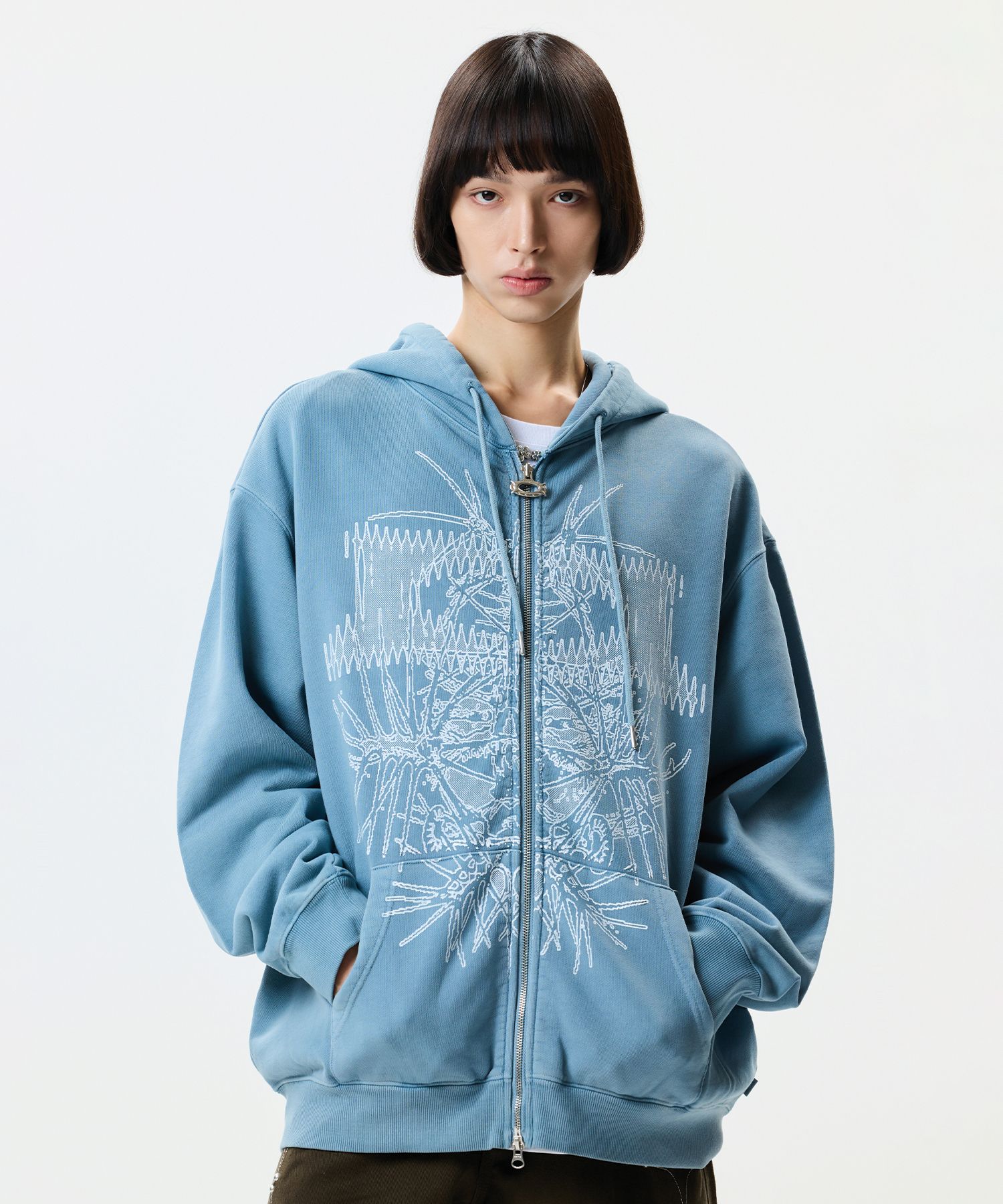 ◆25SS CRITIC BREAKING WORMHOLE HOODIE ZIPUP/2色◆ MUSINSA | CRITIC BREAKING WORMHOLE HOODIE ZIPUP PURPLE