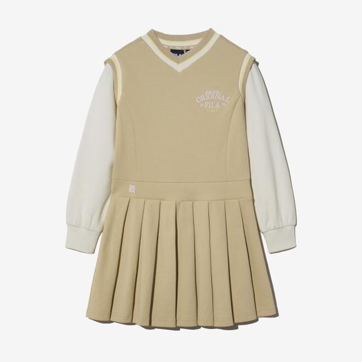 휠라 키즈(FILA KIDS) 플리츠 레이어드 원피스