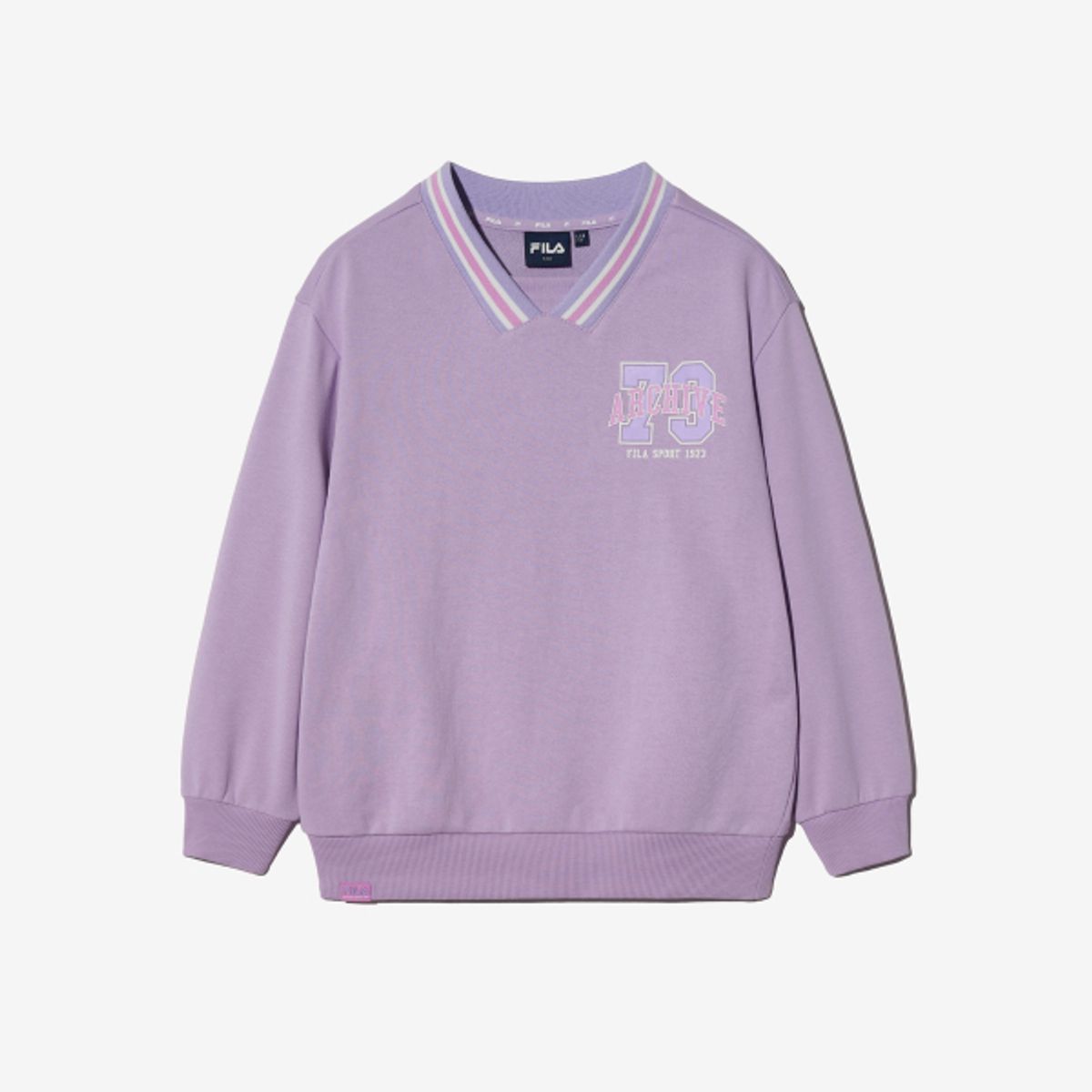 휠라 키즈(FILA KIDS) V넥 요꼬 맨투맨