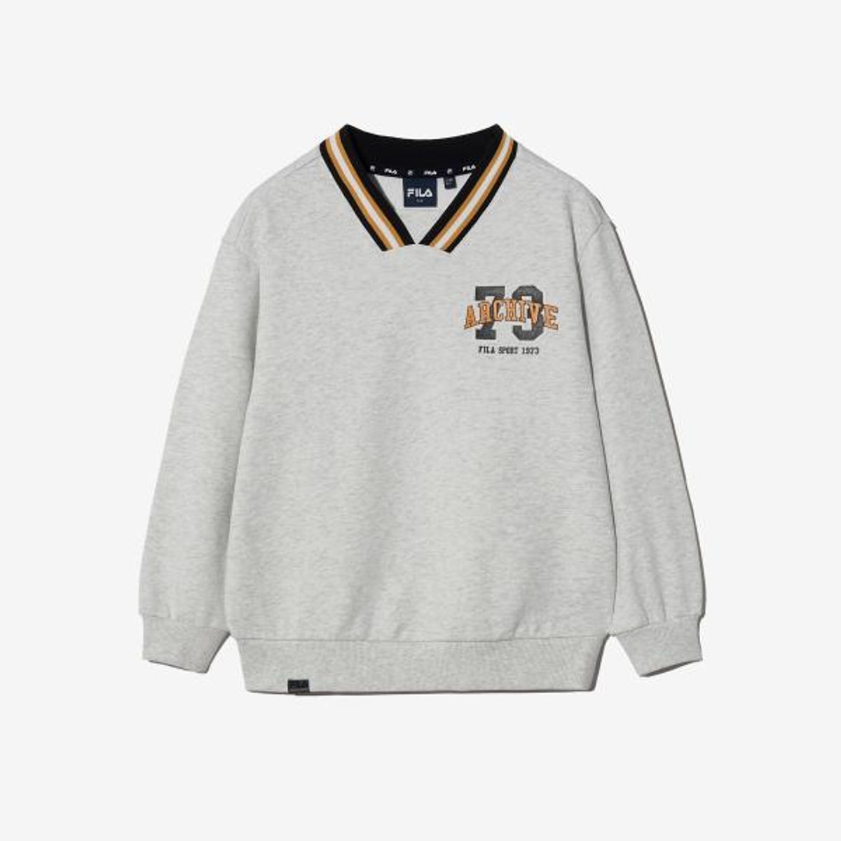 휠라 키즈(FILA KIDS) V넥 요꼬 맨투맨