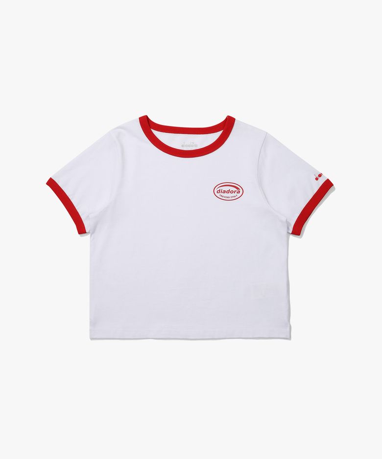 위켄드 링거 반팔 티셔츠 우먼 WHITE